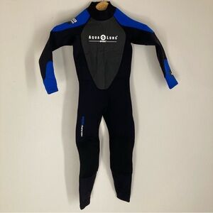 Kids Medium Swim Wetsuit Aqua Lung Sport- Black and Blue